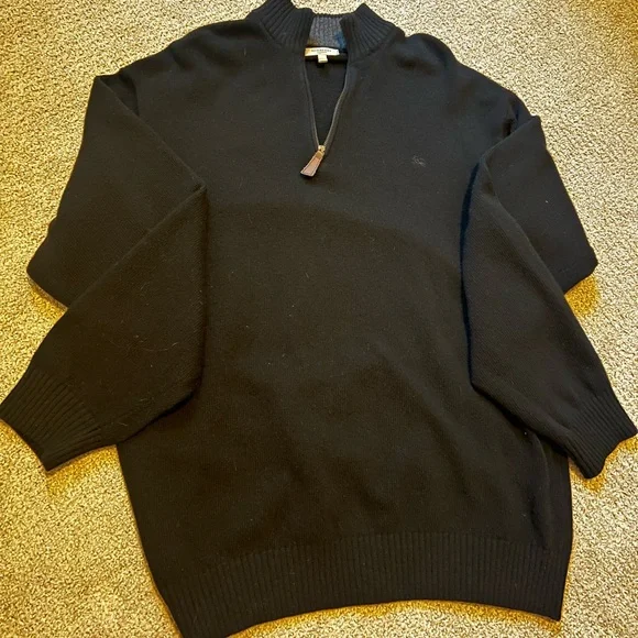 Burberry half zip sweater